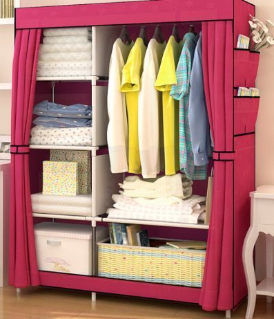 Мобильный тканевой шкаф для одежды, складной шкаф, портативный шкаф!