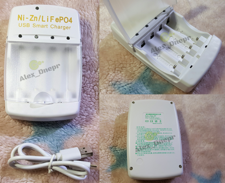 Зарядное устройство Ni-zn / Lifepo4  Usb