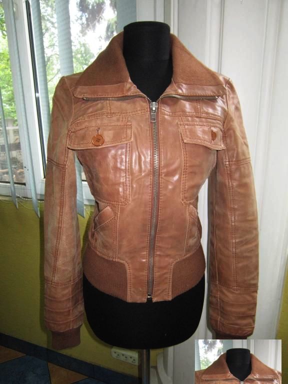 Оригинальная женская кожаная куртка ONLY. Испания-Китай. Лот 205