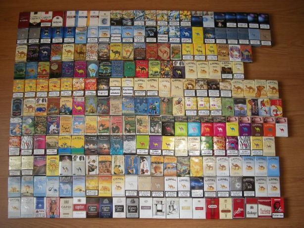Колекція 5.870 різних пачок сигарет та цигарок (сигареты и папиросы)