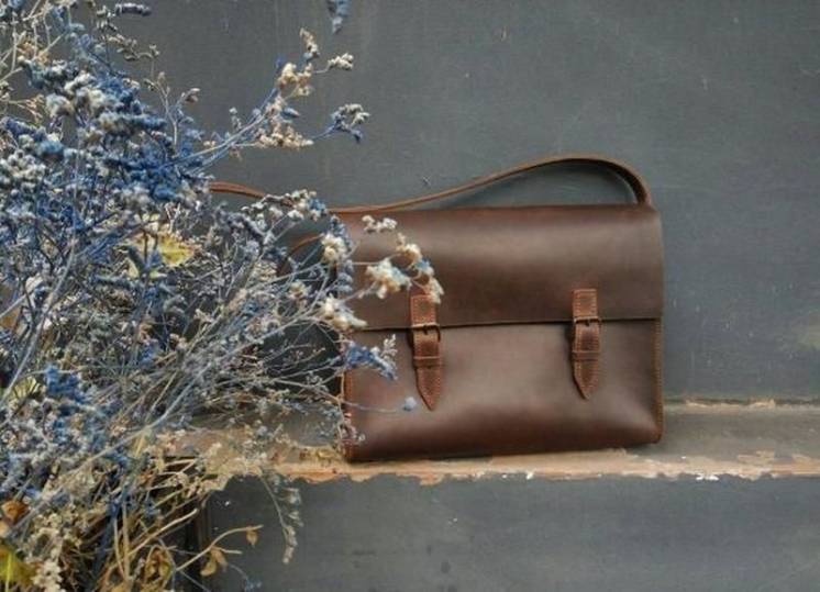 Мужская сумка через плечо 3826 (коричневый)