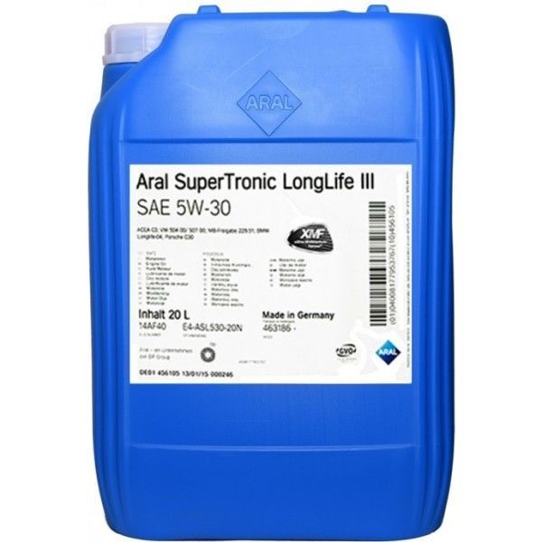 Моторное масло Aral 5W30 Super Tronic Long Life III 20Л