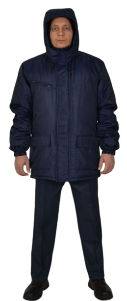 Куртка зимняя с капюшоном модельная мужская рабочая