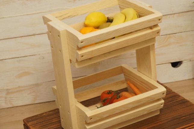 Этажерка для овощей и фруктов, полка для овощей, деревянные изделия