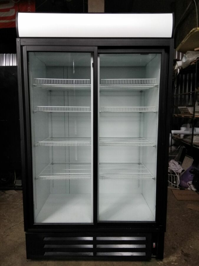 Холодильный шкаф бу, стеклянные двери