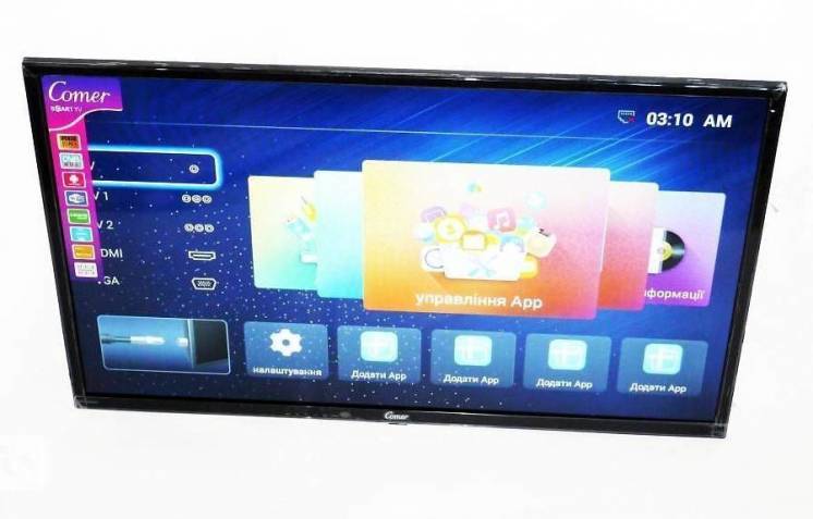 Телевизор Comer 32« LCD LED Smart TV, WiFi, 1Gb Ram, 4Gb Rom, T2, USB/