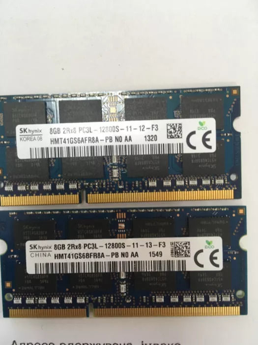 Оперативна память в ноутбук SODIMM Samsung 8Gb DDR3. Гарантія 12міс