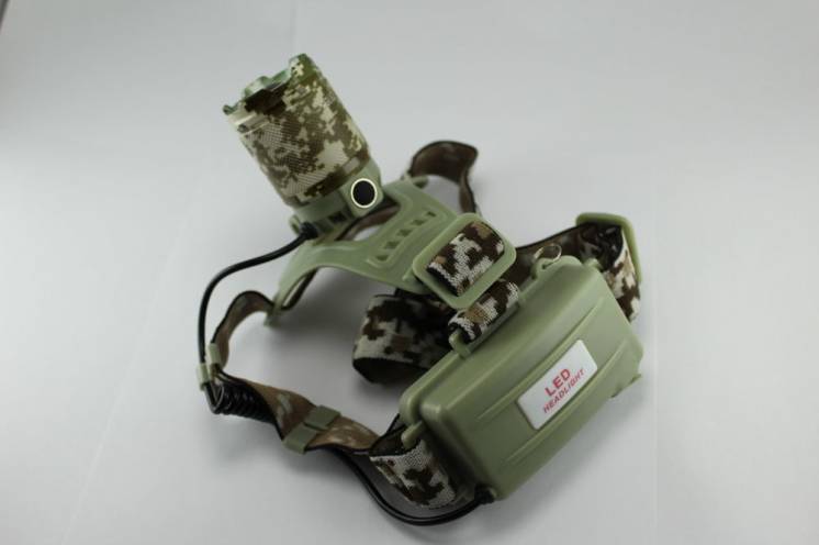 Налобный фонарик Bailong BL-003-T6-Army