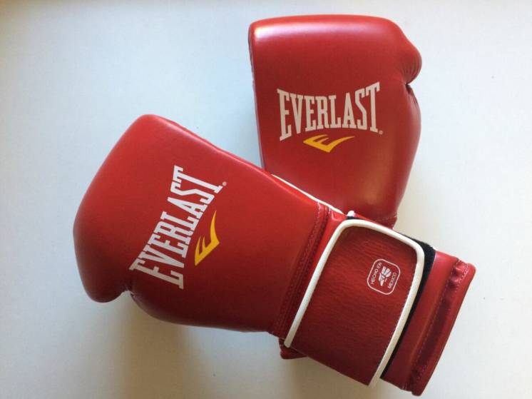 Боксерские перчатки Everlast MX Hook & Loop Training Gloves 16 oz