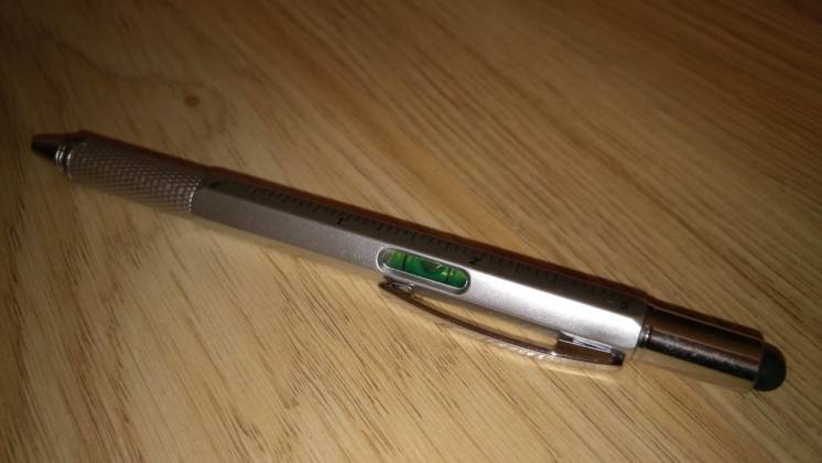 Металлическая многофункциональная ручка стилус 6 в 1 отвертки, линейка