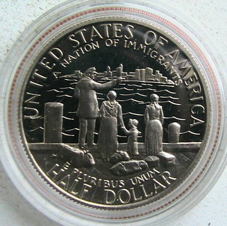США ½ доллара 1986, Half dollar, 100 лет Статуе Свободы, Пруф, капсула