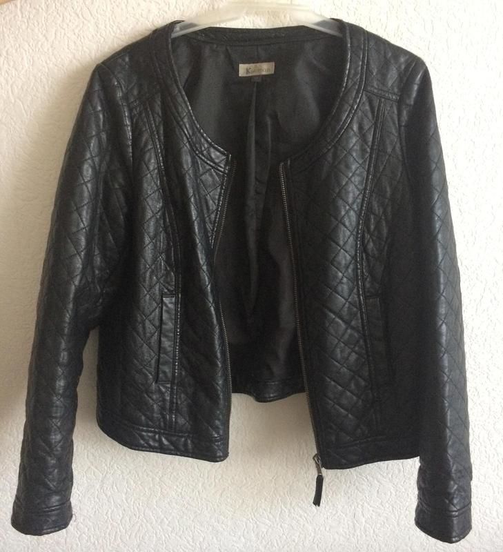Чорна куртка-косуха k.woman