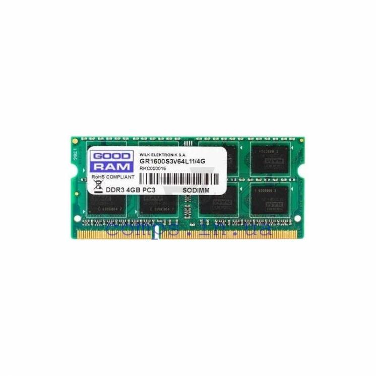 Оперативная память Goodram SODIMM DDR3-1600 4Gb GR1600S3V64L11S/4G