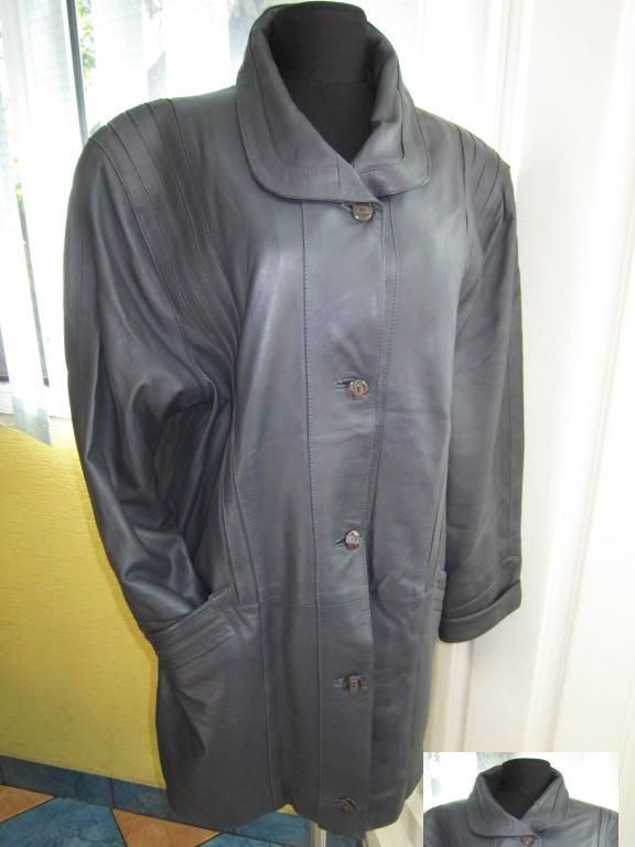 Большая женская кожаная куртка GAZELLI. Италия. Лот 263