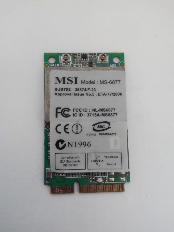 Wi-Fi адаптер MSI MS-6877 для ноутбука
