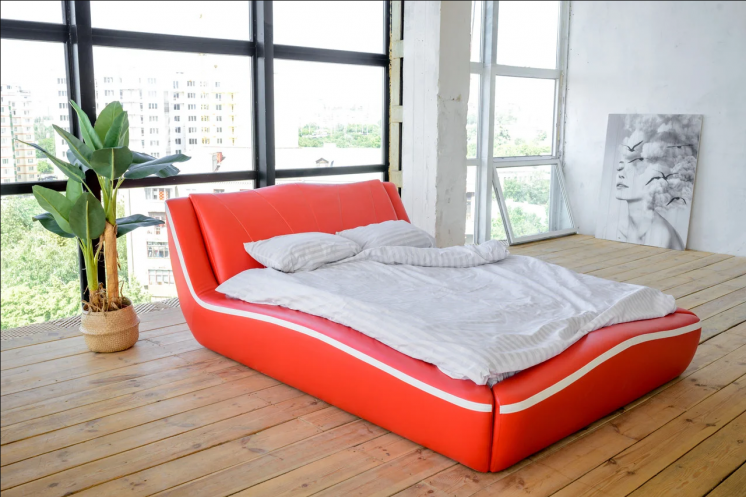 Мягкая кровать Лотос от производителя 160х200