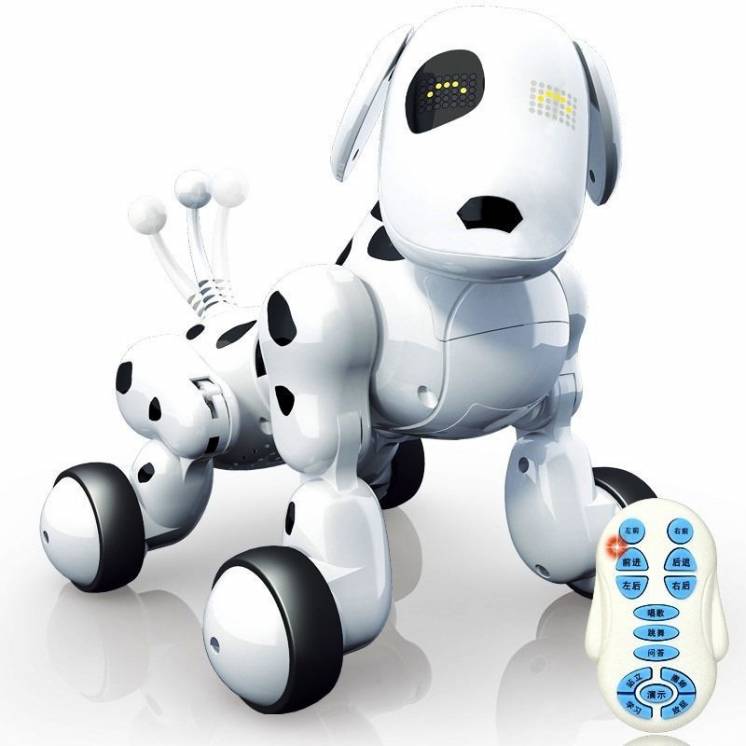 Робот собака интерактивная 619 радиоуправление, аккумулятор, язык англ