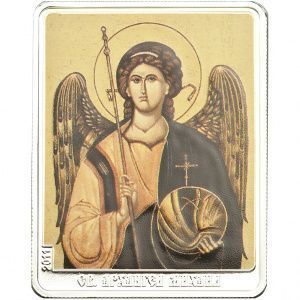 Монета - икона Святой Михаил. (покровители имени).Инвестиция и оберег.