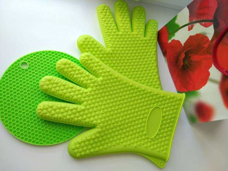 Силиконовая перчатка термоперчатка перчатка для кухни