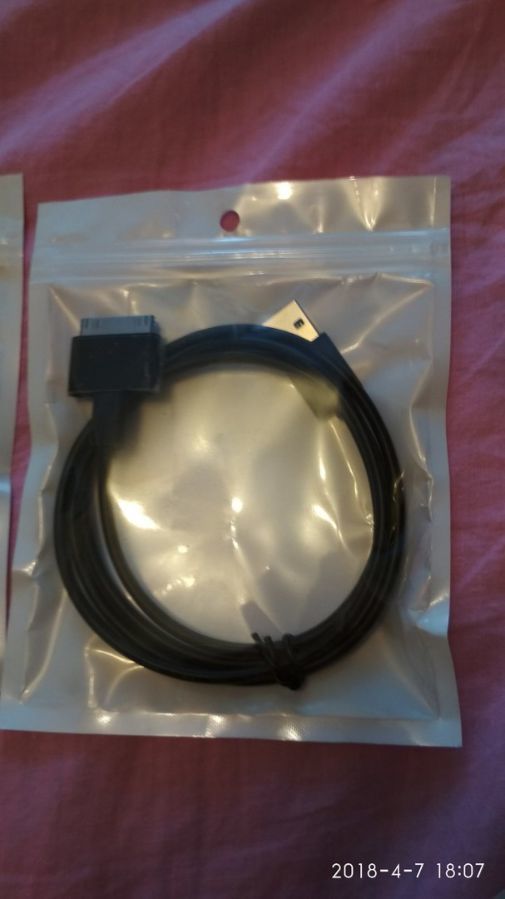 Продам кабель USB - 30pin (4/4s), 1м Black.