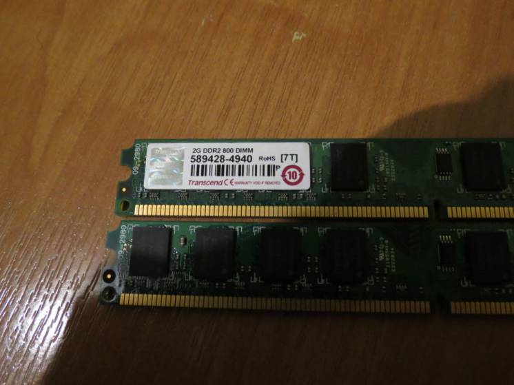 Оперативная память Transcend JetRam DDR2-800 2048MB PC2-6400