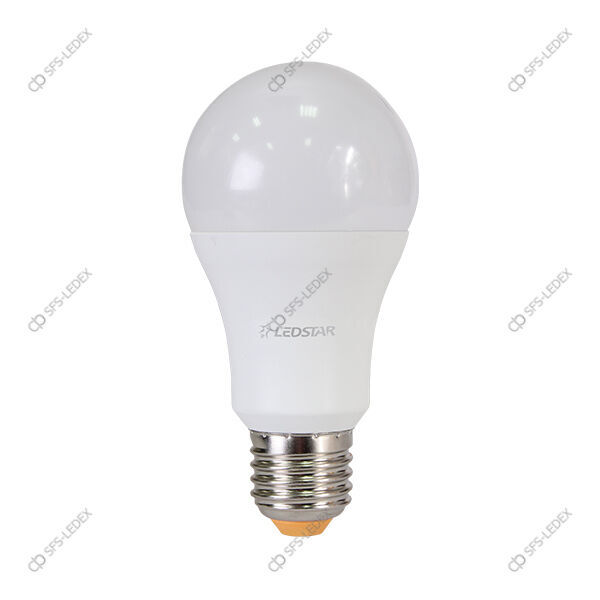Бытовая светодиодная Led лампа A60 E27 (обычная) тёплая, экономка