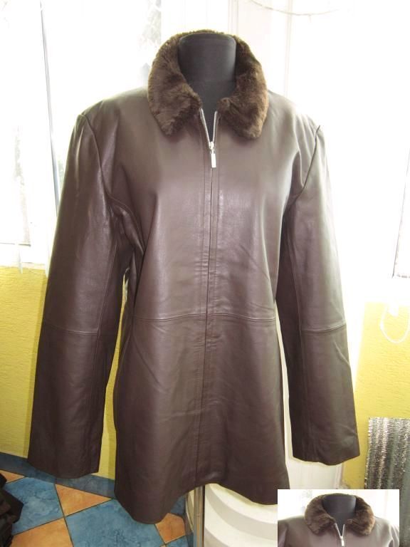 Классическая женская кожаная куртка Echtes Leder. Лот 282