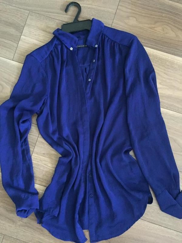 Блуза, рубашка, темно-синий,m\l