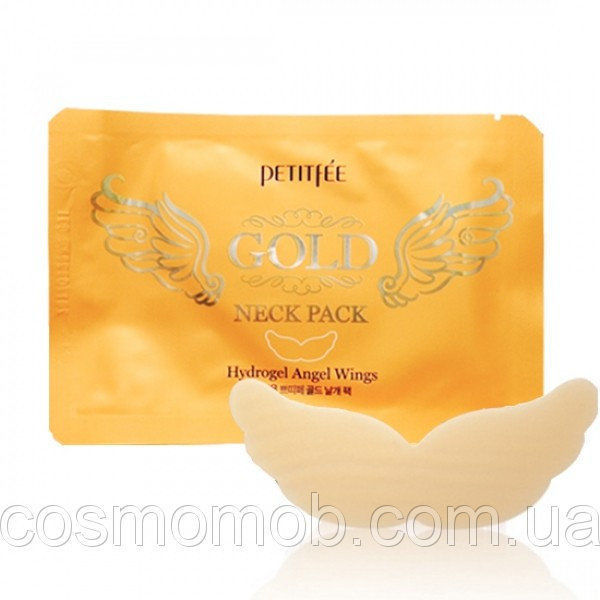 Гидрогелевая маска для шеи Petitfee Gold Hydrogel Angel Wings Neck Pac