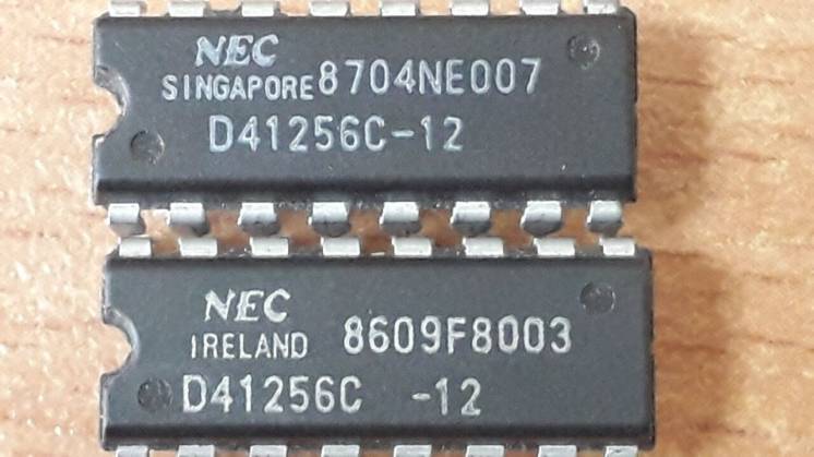 Память оперативная D41256C-12 NEC 256K 120ns NMOS DRAM PDIP-16