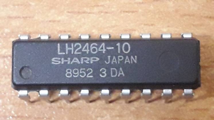 Память оперативная Lh2464-10 Sharp 256k 100ns Nmos Dram Pdip-18