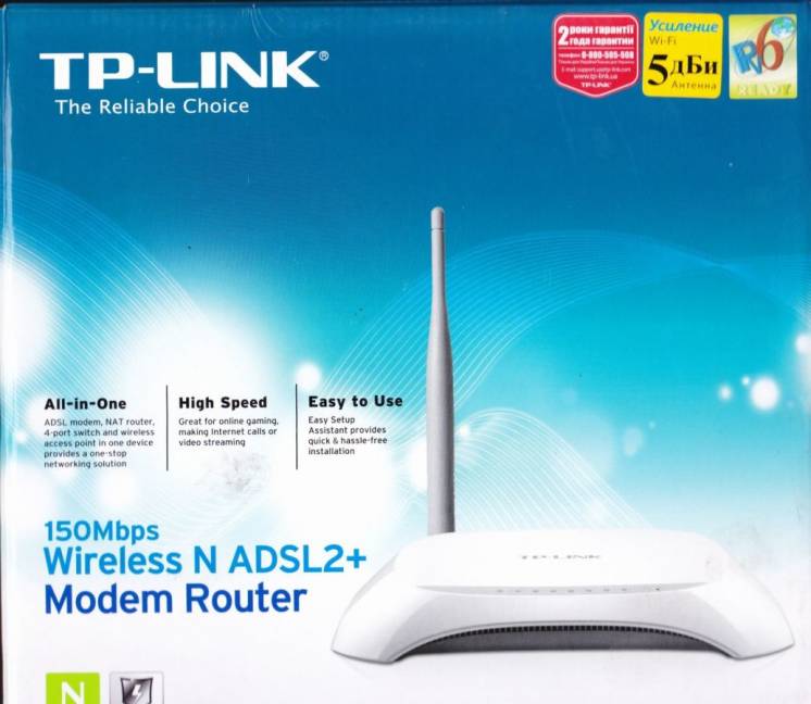 Роутер TP-LINK Wireless N ADSL2+