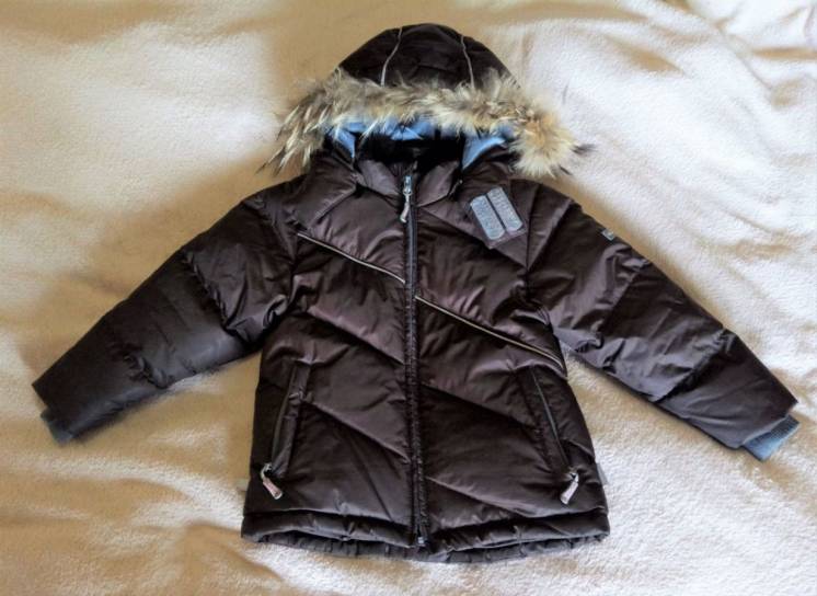 Теплый стеганый зимний пуховик, пуховая куртка Huppa, р. 104-110.