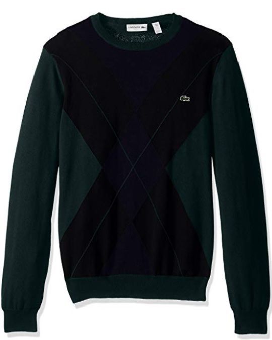 Красивый новый модный свитер Lacoste