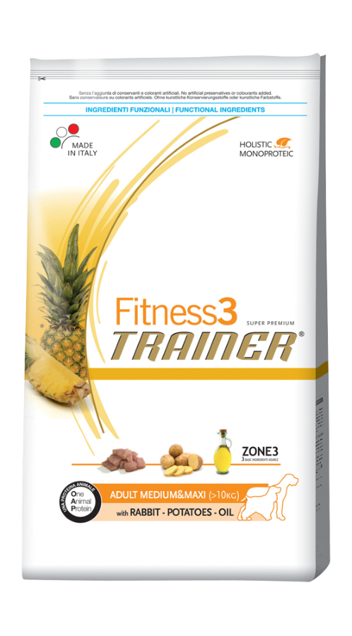 Trainer Fitness3 Adult Medium&Maxi With Rabbit-Potatoes-Oil