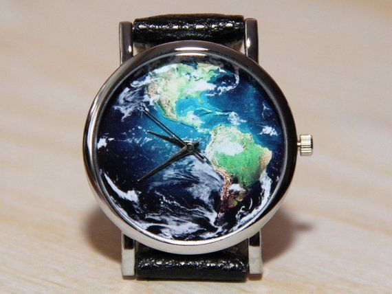 Наручные часы - карта мира , часы глобус, часы земля, мужские часы, же