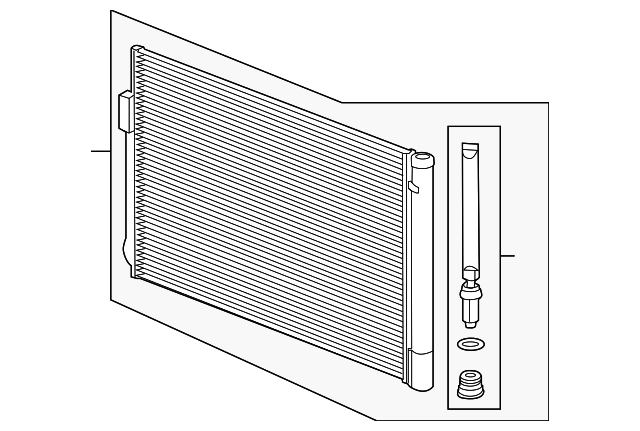 Радиатор кондиционера (конденсер) Chevrolet Volt 11-15  20842140