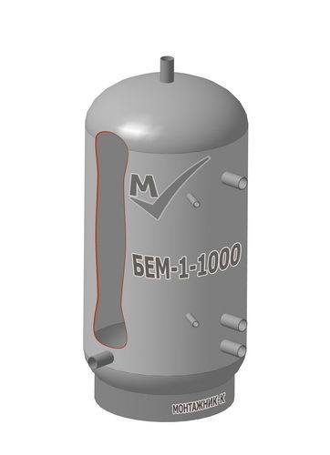 Буферная емкость БЕМ-1-1000 из углеродистой стали