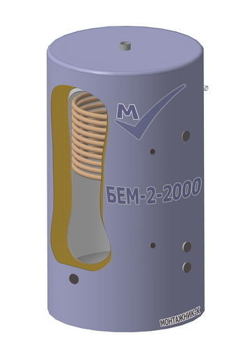 Буферная емкость БЕМ-2-2000 из углеродистой стали