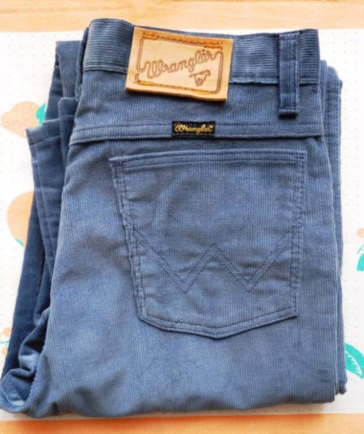 Настоящие винтажные американские джинсы WRANGLER Вельвет W32xL36