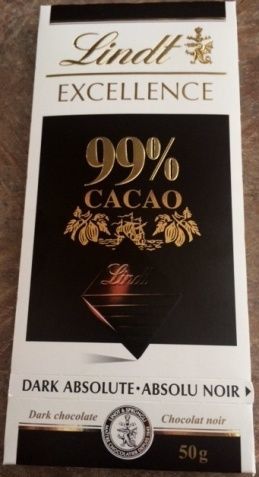 Швейцарский шоколад Lindt 99% какао 50г