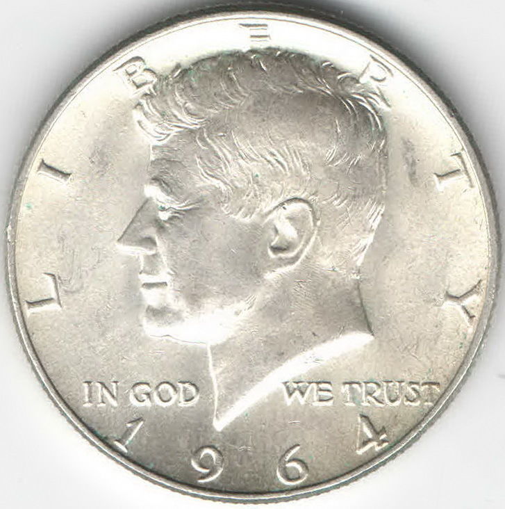 США ½ доллара 1964  Серебро 0.900 aUNC