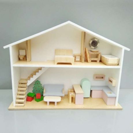 Кукольный домик деревянный, домик для кукол