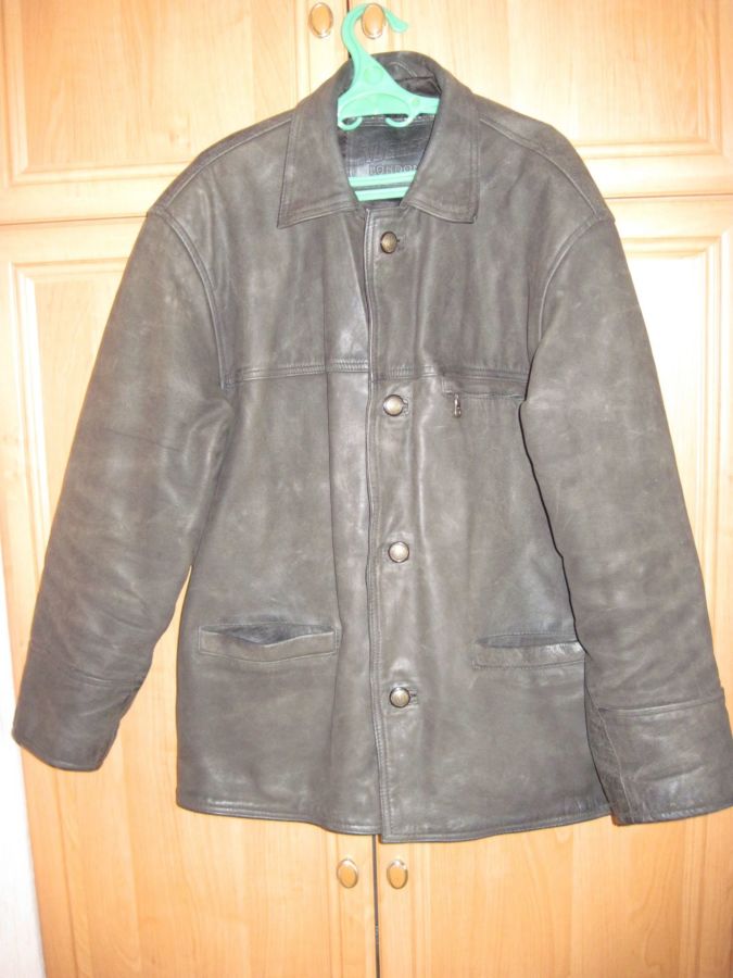 Куртка мокра кожа (б/в) розмір ХL (52-54)