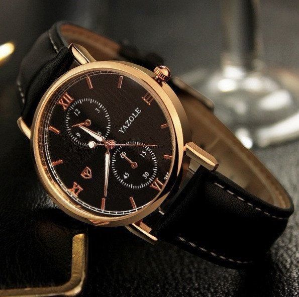 Мужские часы наручные Yazole,чоловічий годинник,Casio классика,стиль!