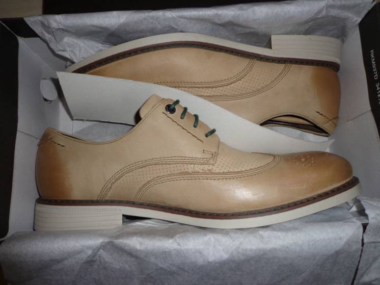 Новые мужские кожаные туфли оксфорды Rockport Wing Tip