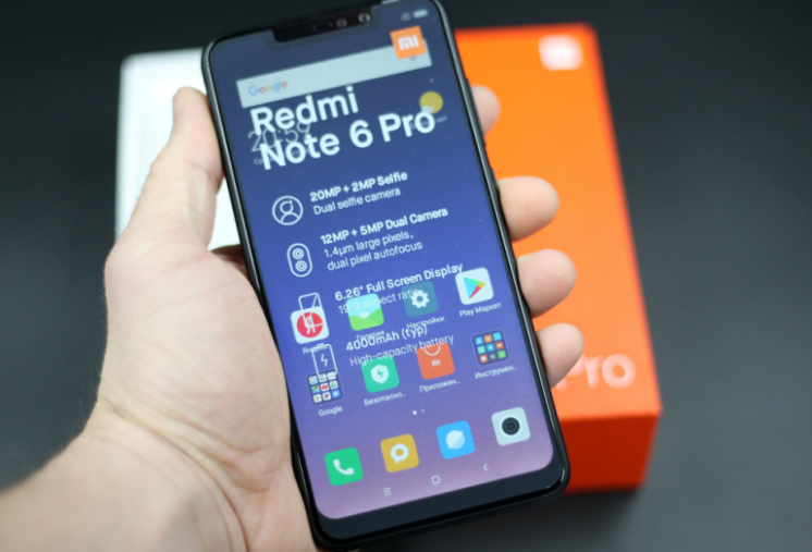 Xiaomi Redmi Note 6 Pro 4/64Gb Black Новый Global Version + стекло