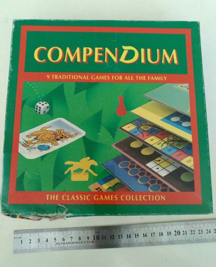 Настольные игры Compendium 9 games игр набор комплект