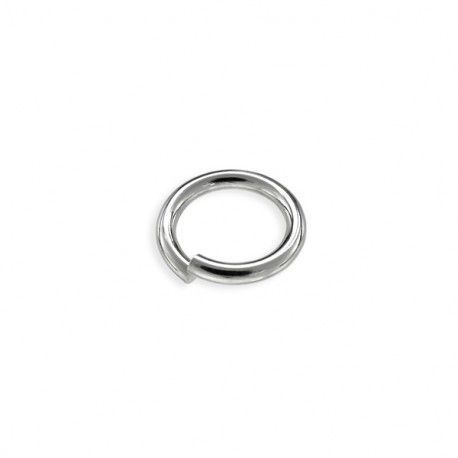 Кільце монтажне 5 мм срібло 925. кольцо монтажное фурнитура серебро