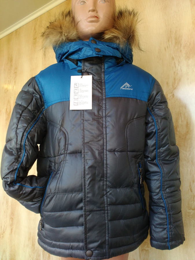 Зимняя теплая термо куртка Аляска на мальчика 6,7,8,9,10,11 лет